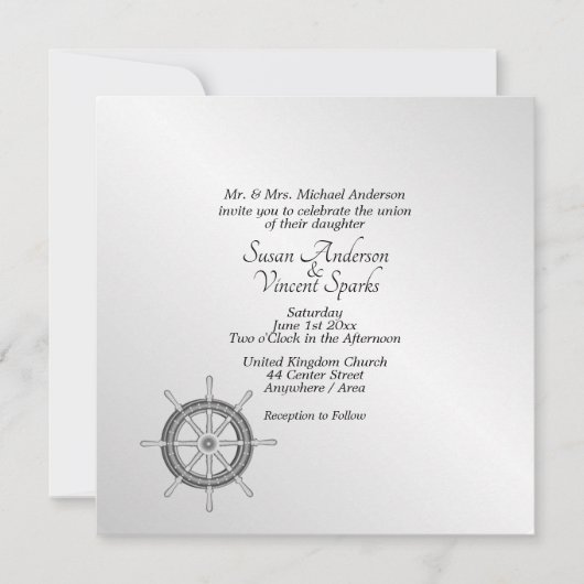 Nautisch thema kaart (Voorkant)