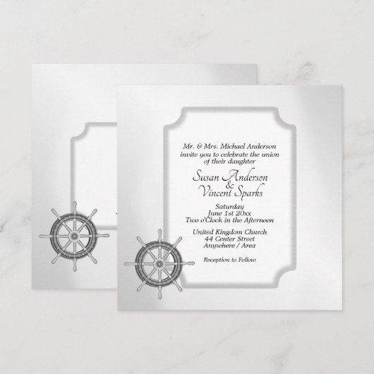 Nautisch thema kaart (Voorkant / Achterkant)