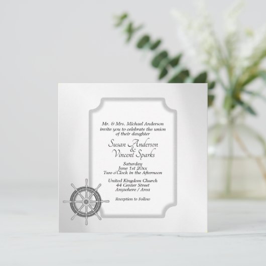 Nautisch thema kaart (Staand voorkant)