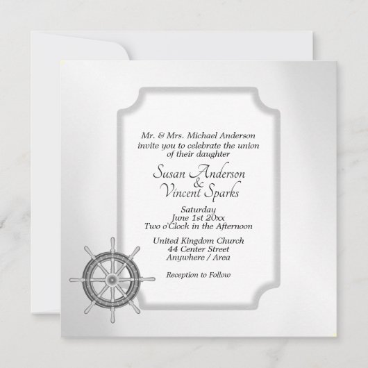 Nautisch thema kaart (Voorkant)