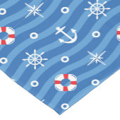 Nautisch thema korte tafelloper (Hoek)