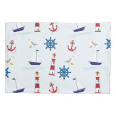 Nautisch thema kussensloop (Achterkant)