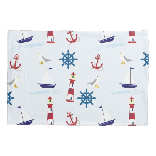 Nautisch thema kussensloop (Achterkant)