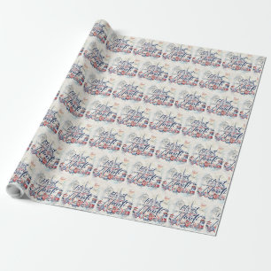 Nautisch thema Laten we Nauti halen Cadeaupapier