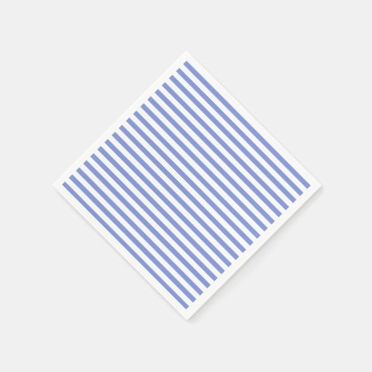 Nautisch Thema - Marine Blauw Gestreepte Papieren Servetten (Hoek)
