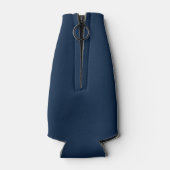 Nautisch thema Marineblauw Flesjeskoeler (Achterkant)