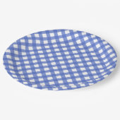 Nautisch thema - Navy Blue Gingham Paper Bord (Gekanteld)