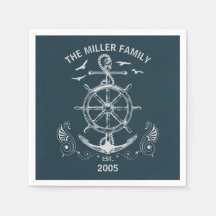 Nautisch thema ontwerp met oceaanlandschap