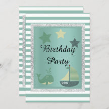Nautisch thema Sage Green Birthday Party