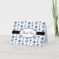 Nautisch thema Scheept Anchor Blue en White