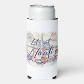 Nautisch thema seltzer blikjeskoeler (Seltzer Voorkant)