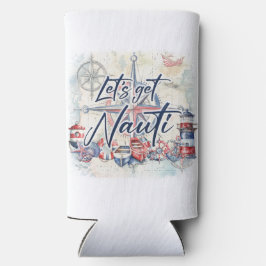 Nautisch thema seltzer blikjeskoeler