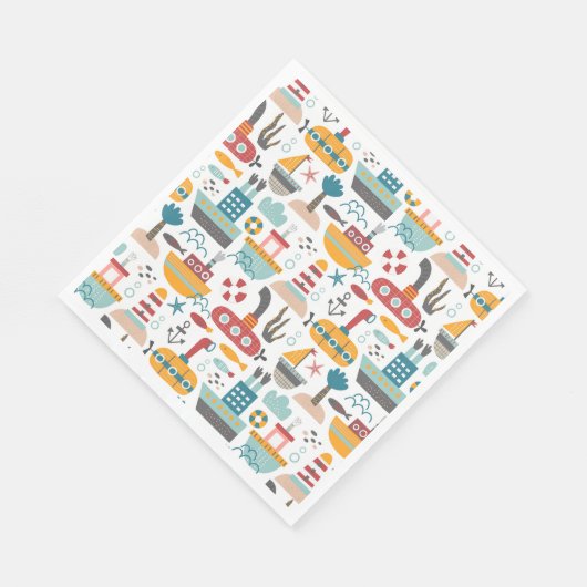 Nautisch thema Servetten (Hoek)