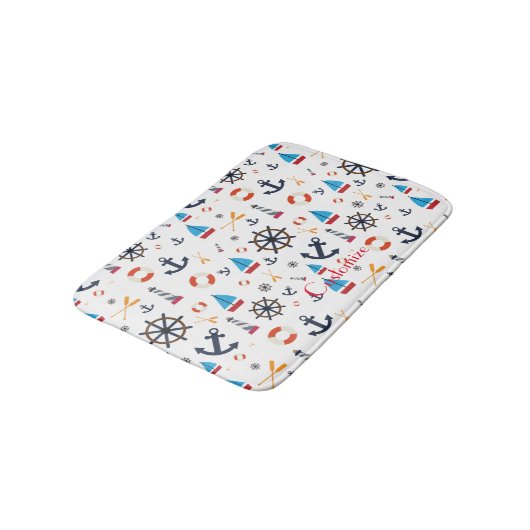 Nautisch thema Thunder_Cove Badmat (Gekanteld)