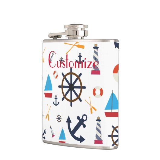 Nautisch thema Thunder_Cove Heupfles (Links)