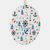 Nautisch thema Thunder_Cove Keramisch Ornament (Rechts)