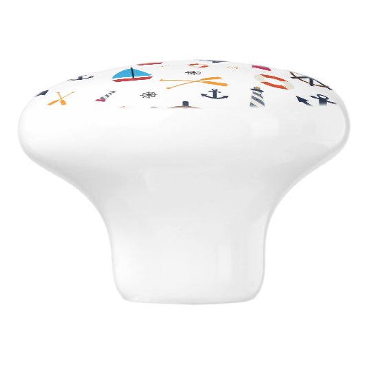 Nautisch thema Thunder_Cove Keramische Knop (Zijkant)