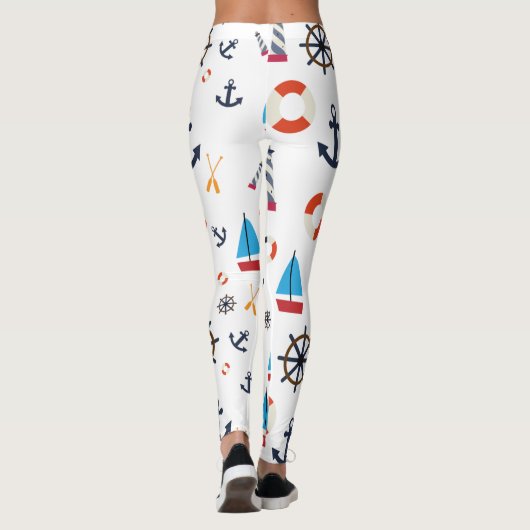 Nautisch thema Thunder_Cove Leggings (Achterkant)