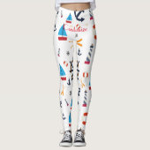 Nautisch thema Thunder_Cove Leggings (Voorkant)