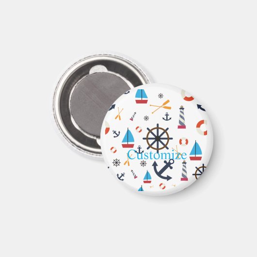 Nautisch thema Thunder_Cove Magneet (Voorkant / Achterkant)