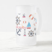 Nautisch thema Thunder_Cove Matglas Bierpul (Voorkant rechts)