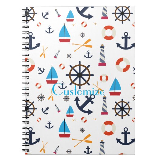 Nautisch thema Thunder_Cove Notitieboek (Voorkant)
