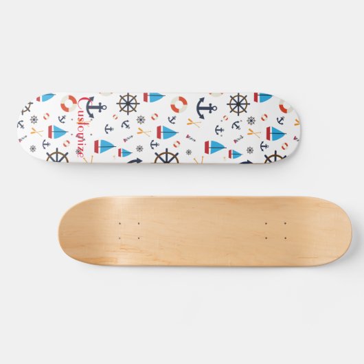 Nautisch thema Thunder_Cove Persoonlijk Skateboard (Horizontaal)