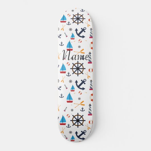 Nautisch thema Thunder_Cove Persoonlijk Skateboard (Voorkant)