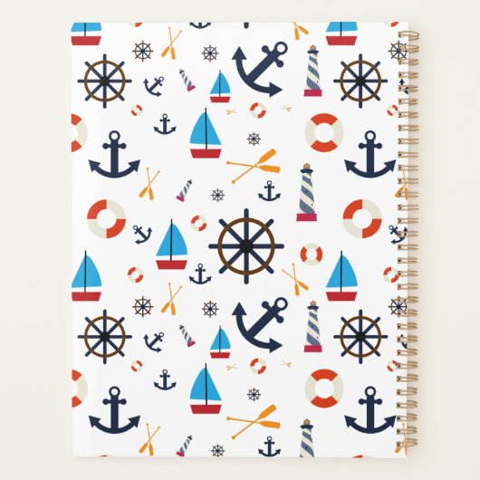 Nautisch thema Thunder_Cove Planner (Achterkant)