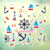 Nautisch thema Thunder_Cove Raamsticker (Vel 3)