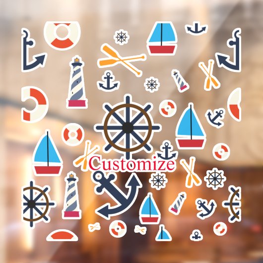 Nautisch thema Thunder_Cove Raamsticker (Vel 2)