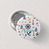 Nautisch thema Thunder_Cove Ronde Button 3,2 Cm (Voorkant /achterkant)