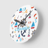 Nautisch thema Thunder_Cove Ronde Klok (Hoek)