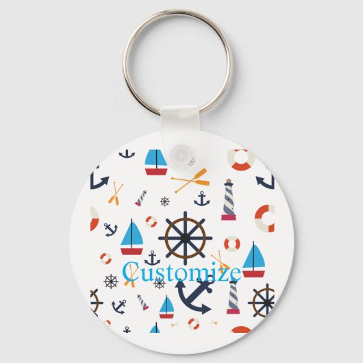 Nautisch thema Thunder_Cove Sleutelhanger (Voorkant)