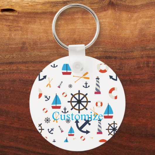 Nautisch thema Thunder_Cove Sleutelhanger (Voorkant)
