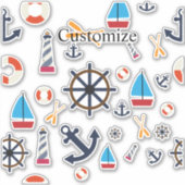 Nautisch thema Thunder_Cove Sticker (Voorkant)