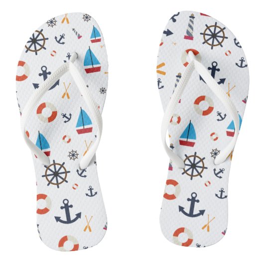 Nautisch thema Thunder_Cove Teenslippers (Voetbed)
