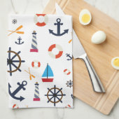 Nautisch thema Thunder_Cove Theedoek (Quarter Fold)