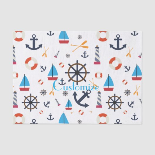 Nautisch thema Thunder_Cove Tissuepapier (Voorkant)