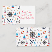 Nautisch thema Thunder_Cove Visitekaartje (Voorkant / Achterkant)