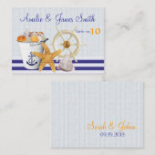 nautisch thema | Trouwplaatskaarten Plaatskaartje (Voorkant / Achterkant)