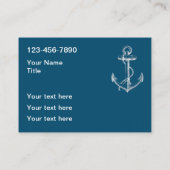 Nautisch thema Twee zijdelingse Visitekaartjes (Achterkant)