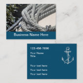 Nautisch thema Twee zijdelingse Visitekaartjes (Voorkant / Achterkant)