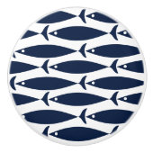 Nautisch thema van de kustvis keramische knop (Voorkant)