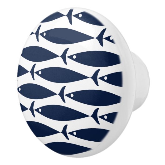 Nautisch thema van de kustvis keramische knop (Rechts)