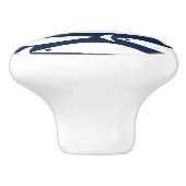 Nautisch thema van de kustvis keramische knop (Zijkant)