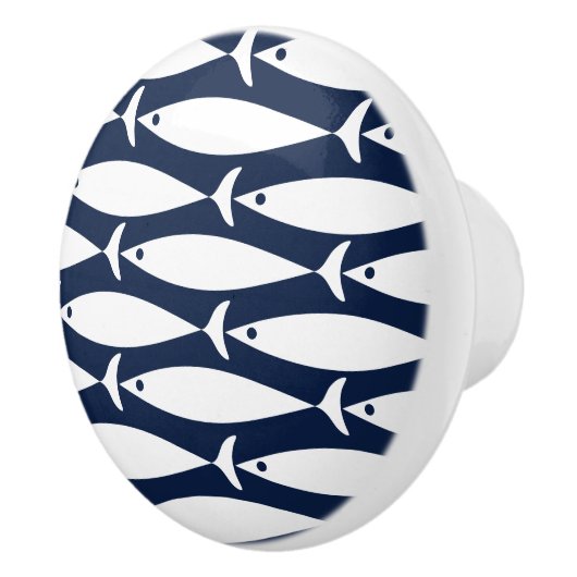 Nautisch thema van de kustvis keramische knop (Rechts)