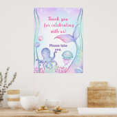 Nautisch thema verjaardagsfeest Poster. Poster (Keuken)