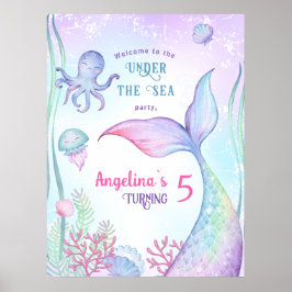 Nautisch thema verjaardagsfeest Poster. Poster