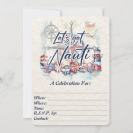 Nautisch thema voor alle gelegenheden aquarel kaart